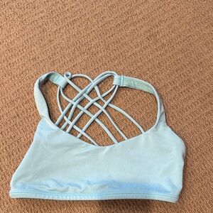 Lululemon Athletica Sky Blue Strappy Sports Bra